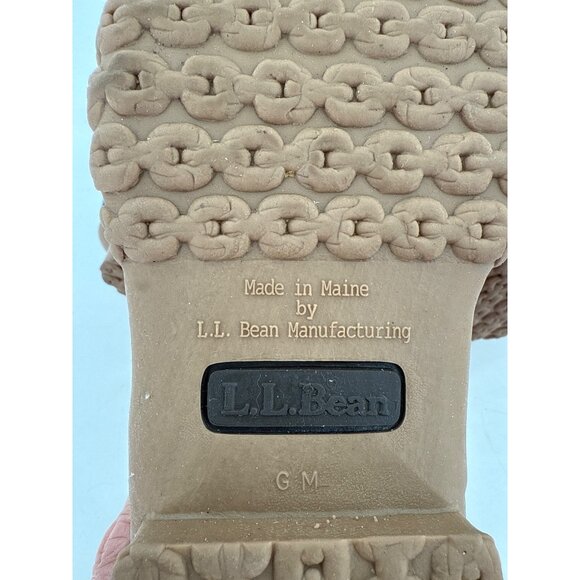 L.L. Bean Womens 10M Bean Boots Made In USA Brown & Black Duck Style - Picture 9 of 9